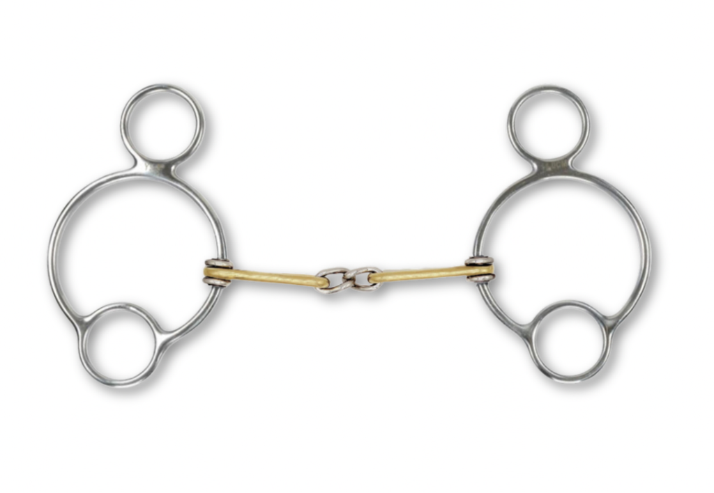 [1007080014ZLR] ProSeries Derby 2 Ring "Lite Ride" Schooling Bit (4")