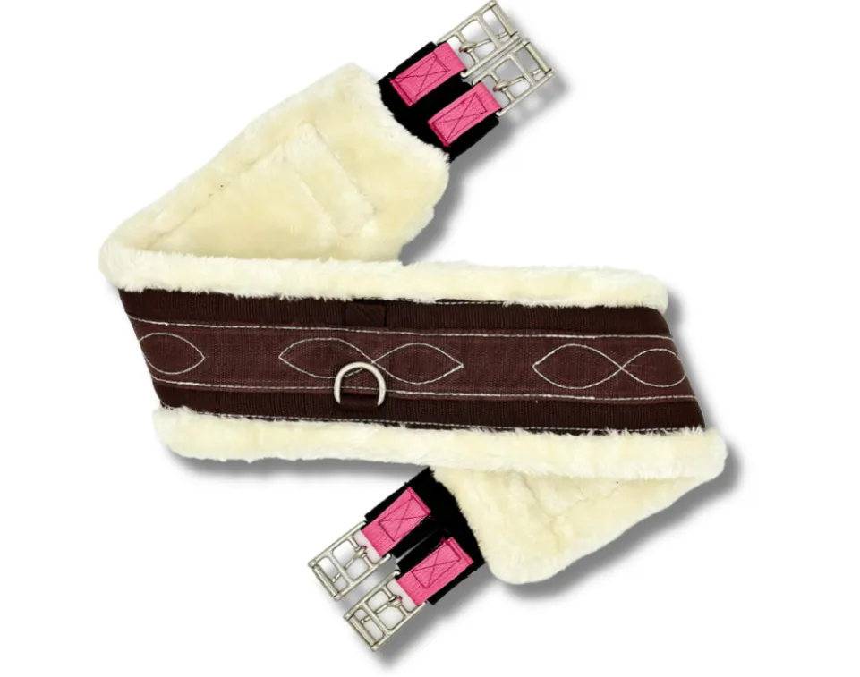 [4216] Pony ProSeries Fleece Straight Girth (36", Brown)