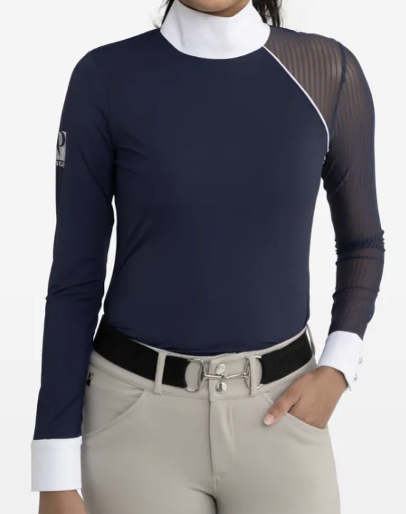[200201001XSNW-DG] The Astra Ladies Show Shirt - Navy (XS)