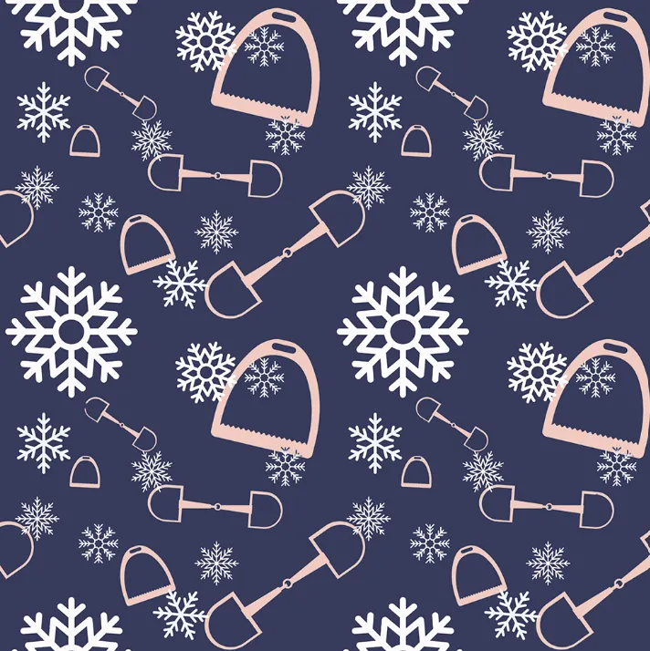 [200301002ADS3] Snazzy Seasonal Ladies Socks (A Bit Snowy Navy)