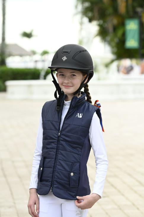 [200402001XSBK] The Luxe Junior Puffer Vest (XS, Black)